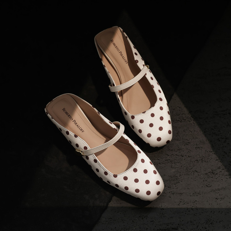 Women's Closed Toe Block Heel Slippers PU Microfiber Rubber Sole Summer 2026