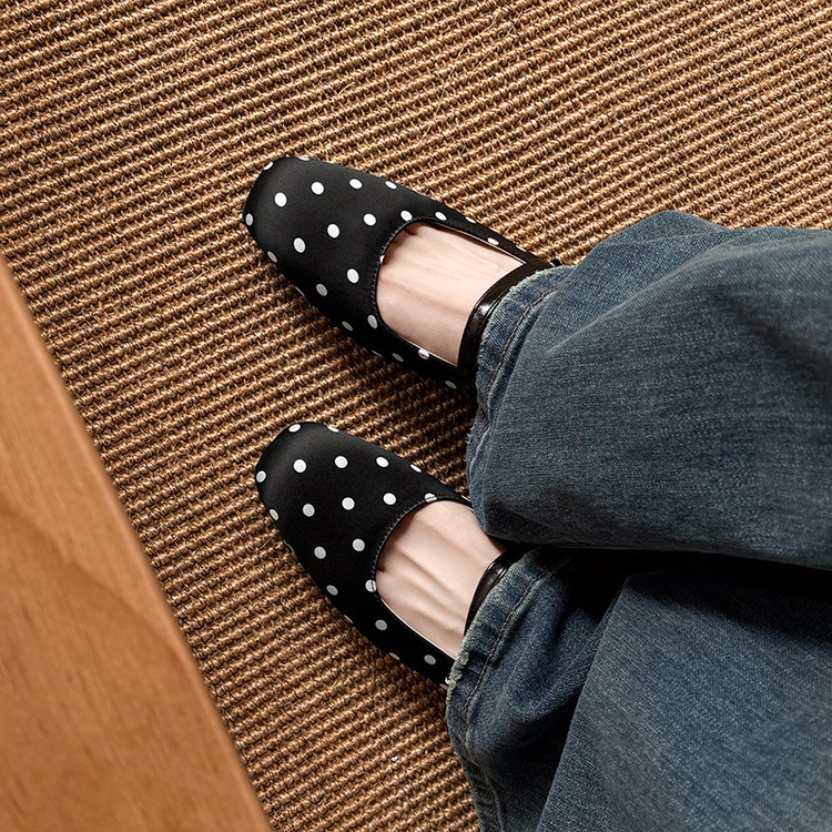 Women's Closed Toe Block Heel Slippers PU Microfiber Rubber Sole Summer 2026 - Image 3