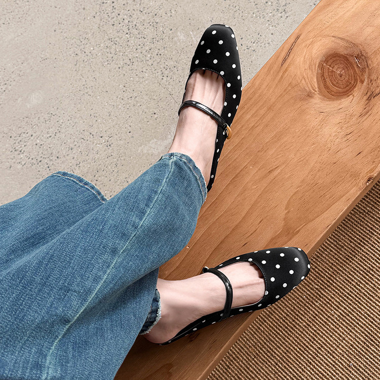 Women's Closed Toe Block Heel Slippers PU Microfiber Rubber Sole Summer 2026 - Image 4