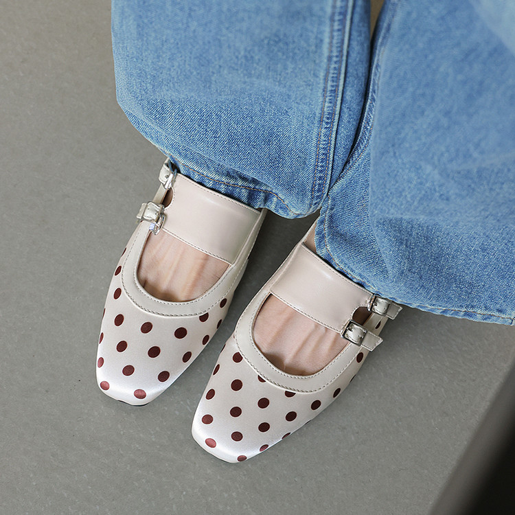 Women's Closed Toe Chunky Heel Slippers PU TPR Sole Summer 2026 - Image 4